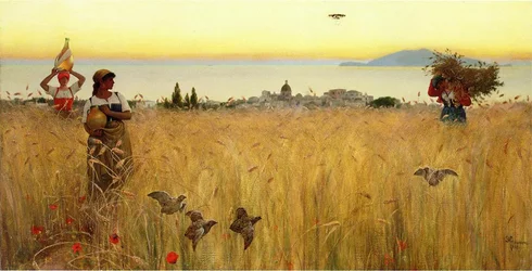 Mujeres en los campos de trigo, Anacapri
